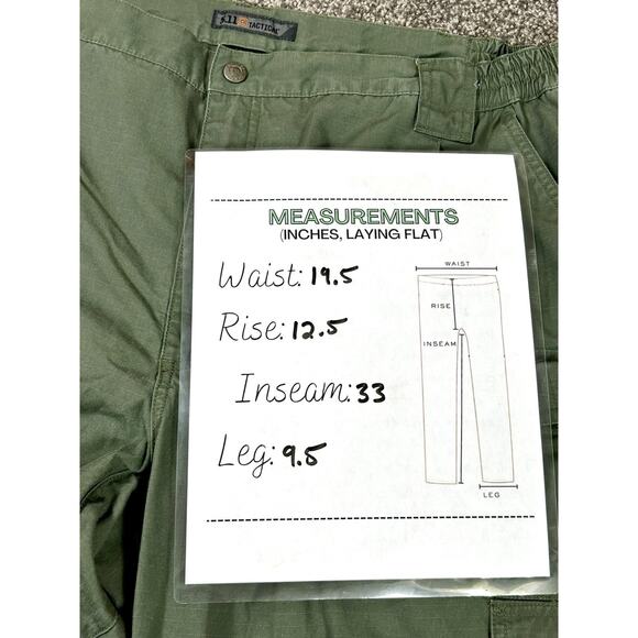 511 Tactical Stryke Cargo Pants Men's 44 x 34 Green 74369 Rip Stop GUC - Picture 6 of 9